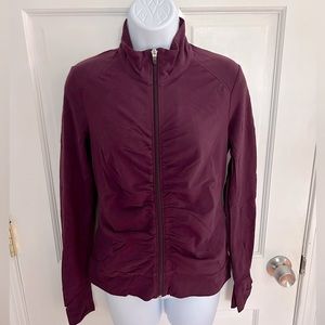 EUC Lucy Ruched Full-Zip Stretch Jacket